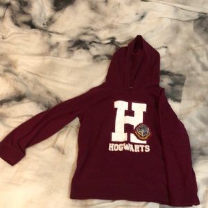 Burgundy children’s Harry Potter hogwarts hoodie